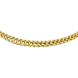 14k Yellow Gold 34.4g Men's Thick 5.5mm Squared Franco Link Chain Necklace 22"