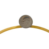 Pair of 22k Yellow Gold 22.6g Solid Beaded Diamond Cut Bangle Bracelets 8"