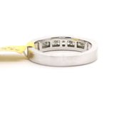 Brand New Men's Channel Set Diamond Band Ring in 14k White Gold Size 10