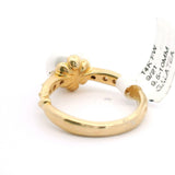 14k Yellow Gold Pearl and Diamond Ring Size 7.5