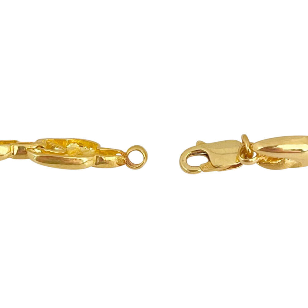 22k Yellow Gold 19.2g Solid Ladies 8.5mm Fancy Link Bracelet 6.5"