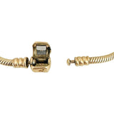 Pandora 14k Yellow Gold 17.5g Snake Bracelet with Barrel Clasp 7.5"