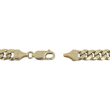 10k Yellow Gold 23.3g Hollow 6.5mm Cuban Curb Link Chain Necklace Italy 22"