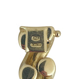 18k Yellow Gold 36.8g Brushed Finish 11mm San Marco Link Bracelet Italy 6.75"