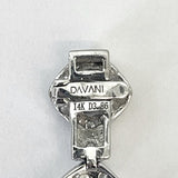 Brand New Davani 14k White Gold and 3.86cttw Diamond Square Link Bracelet 7.5"