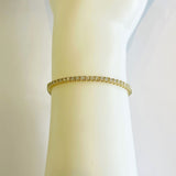 Brand New 14k Yellow Gold and 2cttw Diamond Tennis Bracelet 7.25"