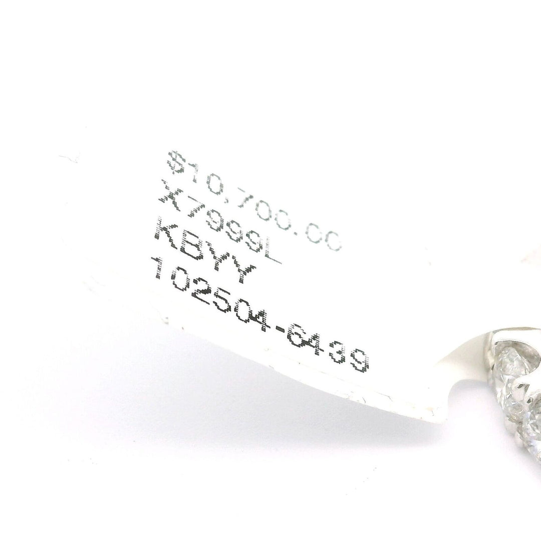 Brand New 2ct Natural Diamond Half Eternity Wedding Band Ring Size 6.5