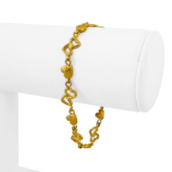 Cheap 100% Pure 24K Gold Bright Light Luxury Fashion Bracelet Ladies  Figure-of-eight Bow Twist Opening New Technology | Joom