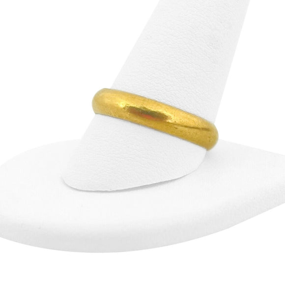 23k Yellow Gold 7.6g Solid 4.5mm Men's Band Ring Size 11