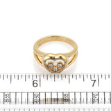 Chopard Happy Diamond 18k Yellow Gold Heart Ring Size 5