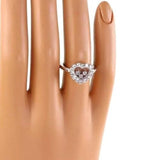 Chopard Happy Diamond 18k White Gold Heart Diamond Bezel Ring Size 5