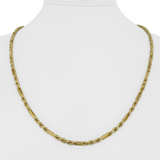 Brand New 14k Yellow Gold Figarope Chain Necklace Italy 22"