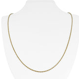 18k Yellow Gold 7g Solid Very Thin 1.5mm Cable Link Chain Necklace 25"
