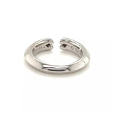 Tiffany & Co. Picasso Tenderness Diamond 18k White Gold Cuff Band Ring Size 5