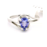 Brand New Pear Cut Tanzanite Fancy Ring in 14k White Gold Size 6.75