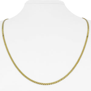 14k Yellow Gold 11.7g Solid UnoAErre 2.5mm Serpentine Link Necklace Italy 24"