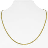 14k Yellow Gold 11.7g Solid UnoAErre 2.5mm Serpentine Link Necklace Italy 24"