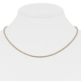 14k Yellow Gold 4.5g Solid Thin 1.2mm Snake Link Necklace 17"