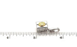 Cartier Gift Box Double C 18k Two Tone Gold Charm Pendant 1"