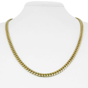 10k Yellow Gold 40.8g Solid Heavy 5mm Men's Cuban Link Chain Necklace 22"