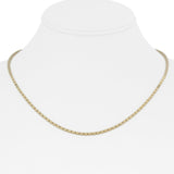 14k Yellow Gold 15.9g Solid Ladies 1.5mm Box Link Necklace Italy 18"