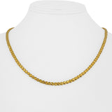 22k Yellow Gold 15.9g Solid Diamond Cut 3.5m Fancy Link Necklace 18.5"