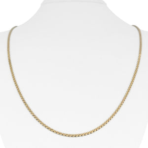 14k Yellow Gold 9.8g Solid Thin 2mm Serpentine Link Chain Necklace 24"