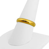 24k Pure Yellow Gold 7.7g Solid Polished 4.5mm Wrapped Band Ring