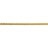 24k Pure Yellow Gold 9.8g Solid Ladies 3mm Curb Link Bracelet with Heart 6.5"