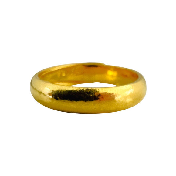 24k Pure Yellow Gold 7.7g Solid Polished 4.5mm Wrapped Band Ring