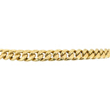 14k Yellow Gold 42g Hollow Men's 7.5mm Cuban Link Chain Necklace 26"