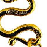 24k Pure Yellow Gold 12.3g Solid Thin 2.5mm Cable Link Chain Necklace 18"