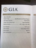 18k White Gold GIA Yellow Diamond Floral Engagement Ring Size 6