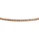 14k Rose Gold 2.5cttw Diamond Ladies Bangle Bracelet 8.5"