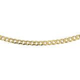 14k Yellow Gold 8.4g Thin Flat 3mm Curb Link Chain Necklace 20.5"