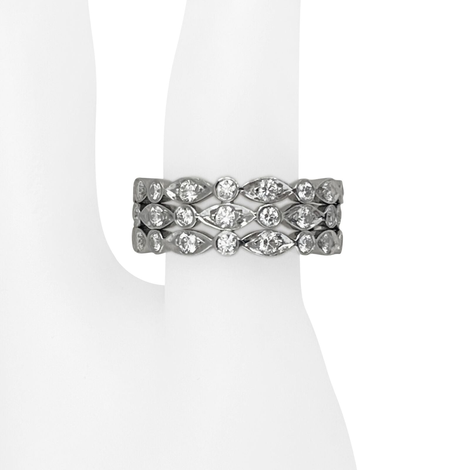 Tiffany & Co. Diamond Jazz Bracelet in Platinum (1.60 CTW