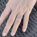 Tiffany & Co. Platinum and 1.6ctw Diamond Jazz Band Ring Size 6.25