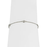 Tiffany & Co. Elsa Peretti Platinum Diamonds by the Yard Bracelet 7.25"