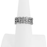 Tiffany & Co. Platinum and 1.6ctw Diamond Jazz Band Ring Size 6.25