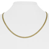14k Yellow Gold 8.4g Thin Flat 3mm Curb Link Chain Necklace 20.5"